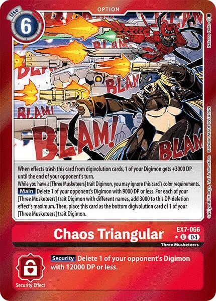 Chaos Triangular Foil EX7-066 U (Digimon LIBERATOR)  - Foil