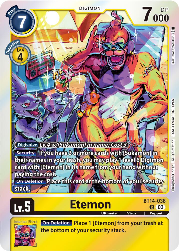 Etemon BT14-038 R (Blast Ace)  - Foil