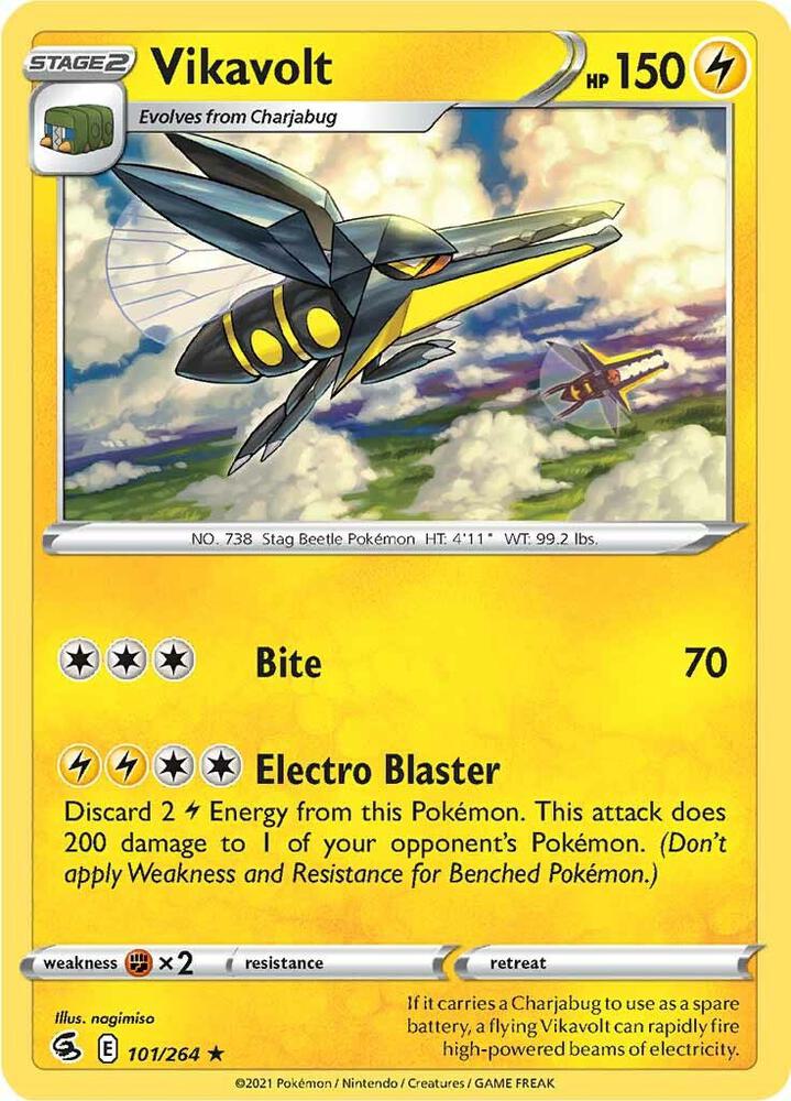 Vikavolt 101/264 (SWSH08: Fusion Strike) 