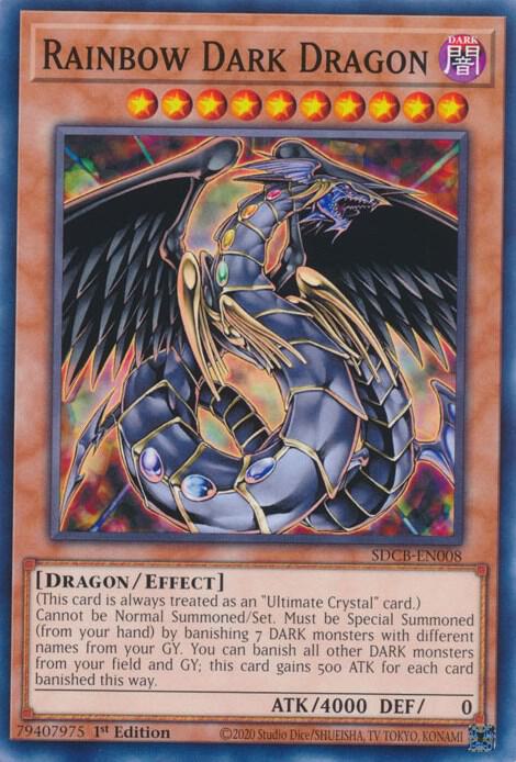 Rainbow Dark Dragon SDCB-EN008 (Structure Deck: Legend of the Crystal Beasts)  - 1st Edition