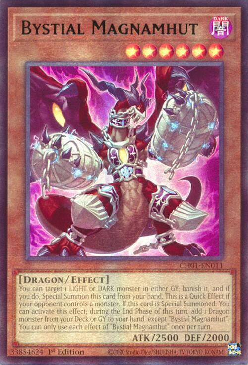 Bystial Magnamhut CH01-EN011 (THE CHRONICLES DECK: The Fallen & The Virtuous (All-Foil Edition))  - 1st Edition