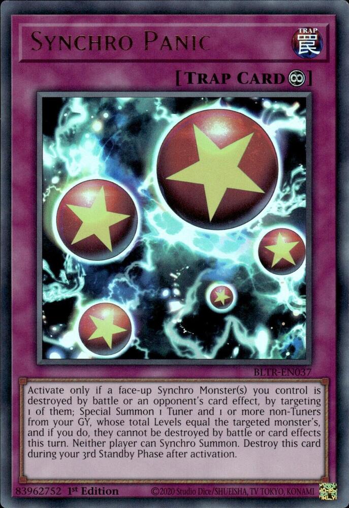 Synchro Panic BLTR-EN037 (Battles of Legend: Terminal Revenge)  - 1st Edition