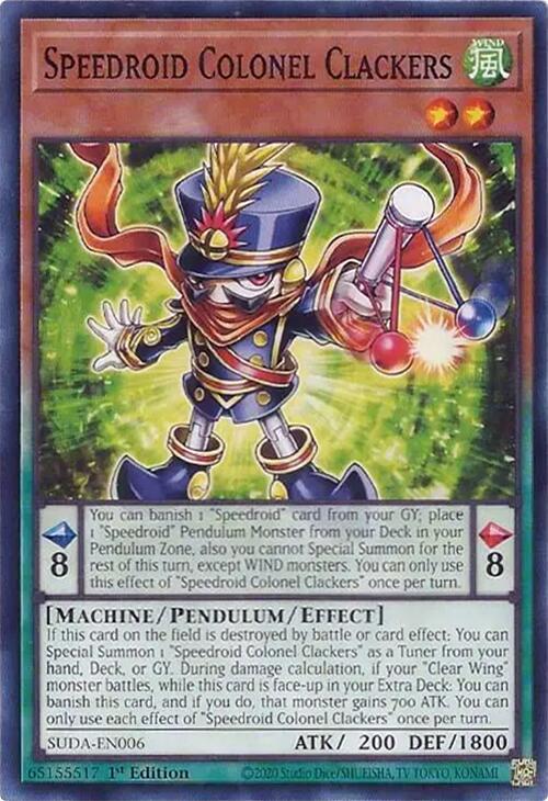 Speedroid Colonel Clackers SUDA-EN006 (Supreme Darkness)  - 1st Edition