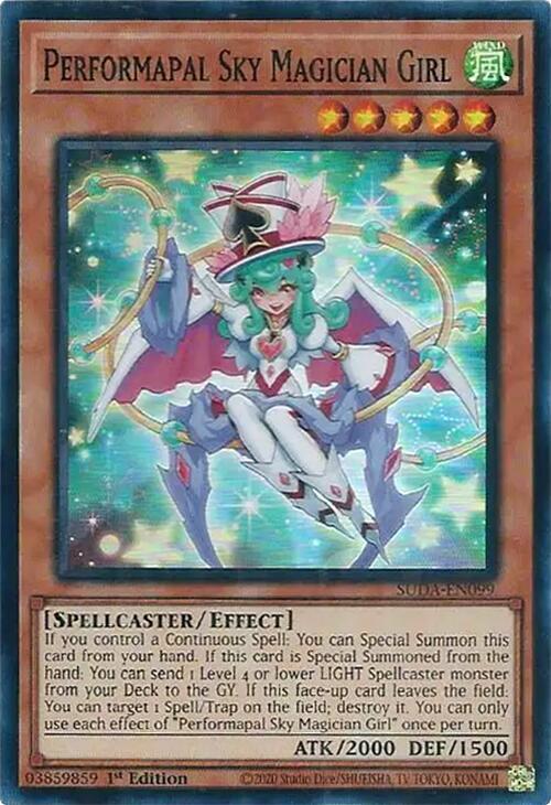 Performapal Sky Magician Girl SUDA-EN099 (Supreme Darkness)  - 1st Edition