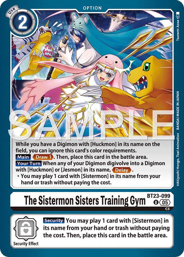 The Sistermon Sisters Training Gym BT23-099 U (Hackers' Slumber) 