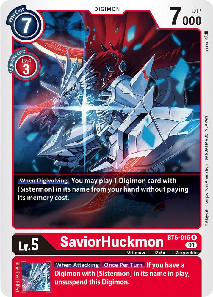 SaviorHuckmon BT6-015 U (Double Diamond) 