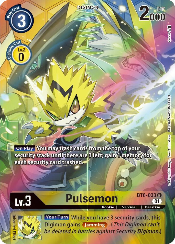 Pulsemon Alternate Art BT6-033 R (Double Diamond)  - Foil