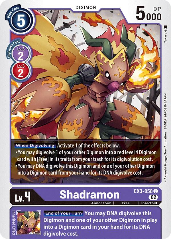 Shadramon EX3-058 C (Draconic Roar) 