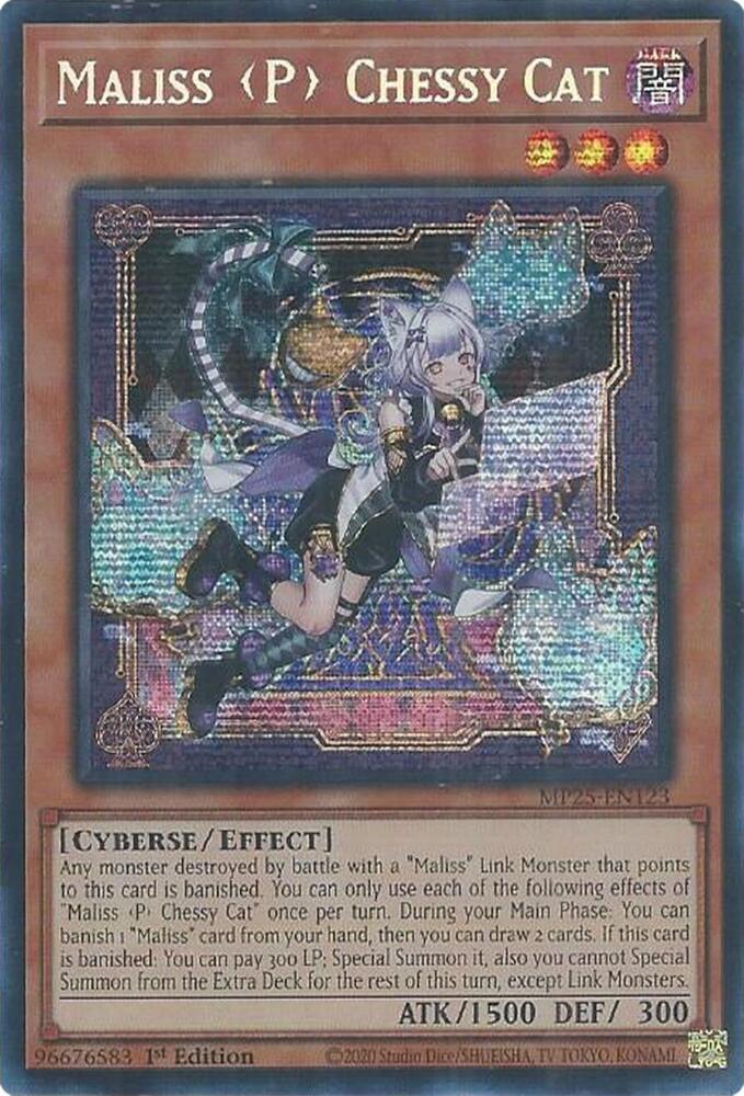 Maliss P Chessy Cat MP25-EN123 (2025 Mega-Pack)  - 1st Edition