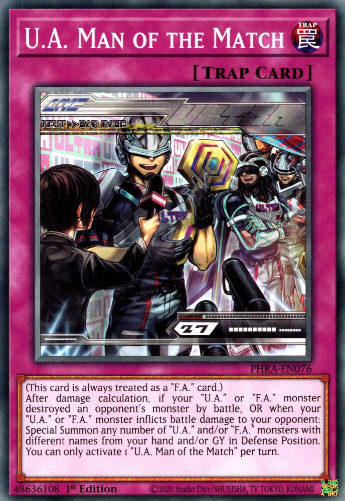 U.A. Man of the Match PHRA-EN076 (Phantom Rage)  - 1st Edition