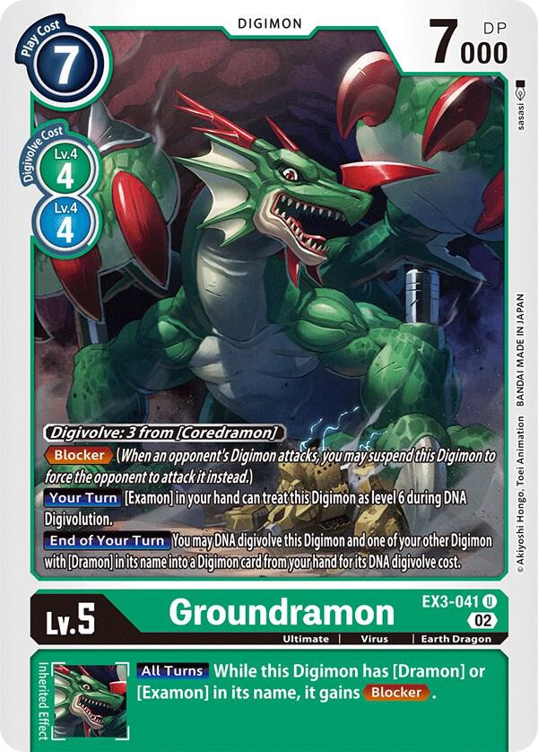Groundramon EX3-041 U (Draconic Roar) 