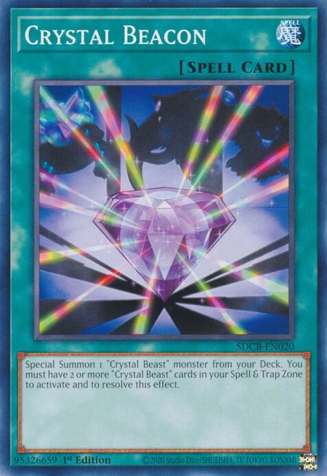 Crystal Beacon SDCB-EN020 (Structure Deck: Legend of the Crystal Beasts)  - 1st Edition