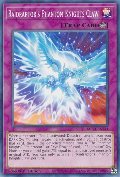 Raidraptors Phantom Knights Claw MP21-EN211 (2021 Tin of Ancient Battles)  - 1st Edition