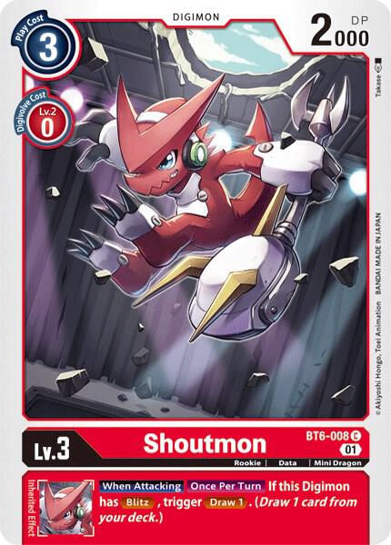 Shoutmon BT6-008 C (Double Diamond) 