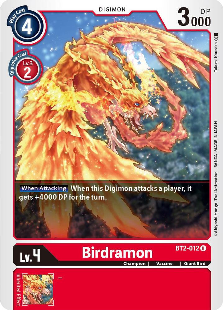 Birdramon BT2 012 BT2-012 U (Release Special Booster 1.5) 