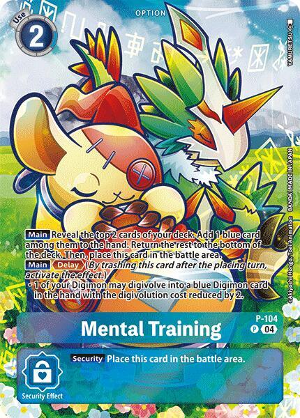 Mental Training Starter Deck 18 Exclusive P-104 P (Digimon Promotion Cards)  - Foil