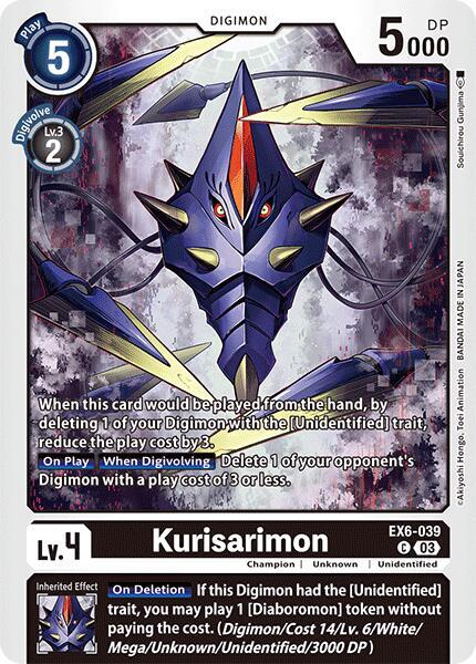 Kurisarimon EX6-039 C (Infernal Ascension) 