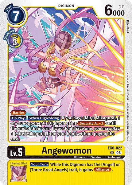 Angewomon EX6-022 U (Infernal Ascension) 