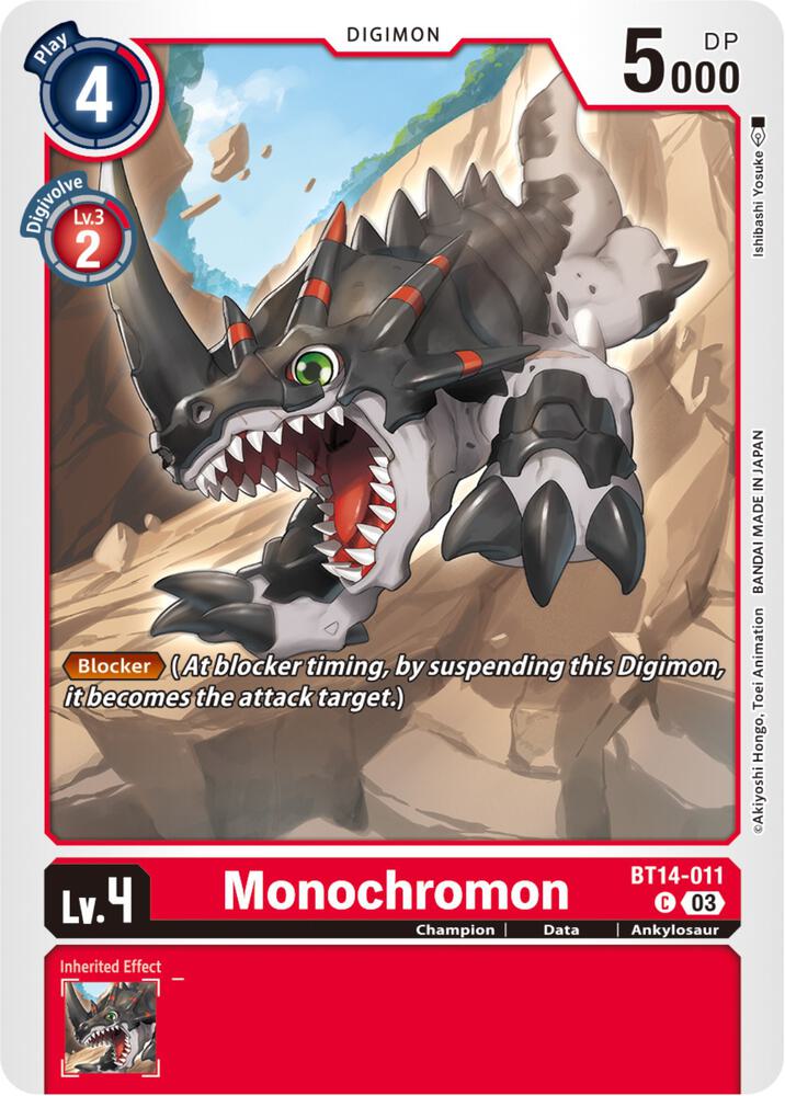 Monochromon BT14-011 C (Blast Ace) 