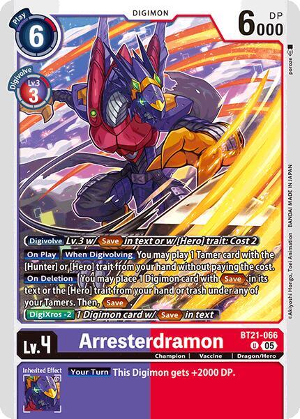 Arresterdramon BT21-066 U (World Convergence) 