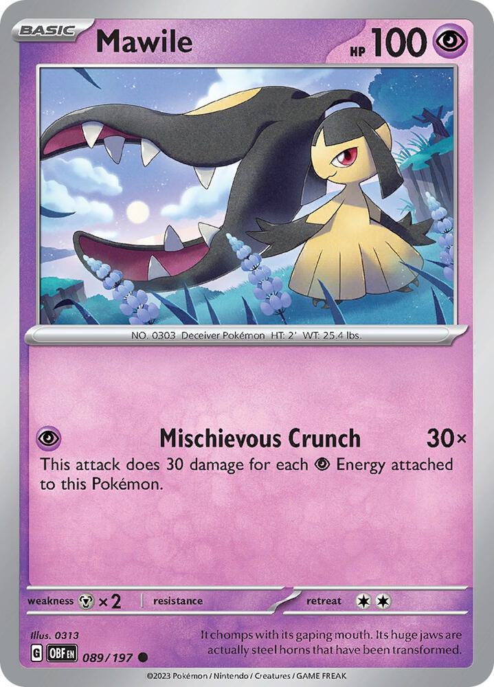 Mawile 089/197 (SV03: Obsidian Flames) 