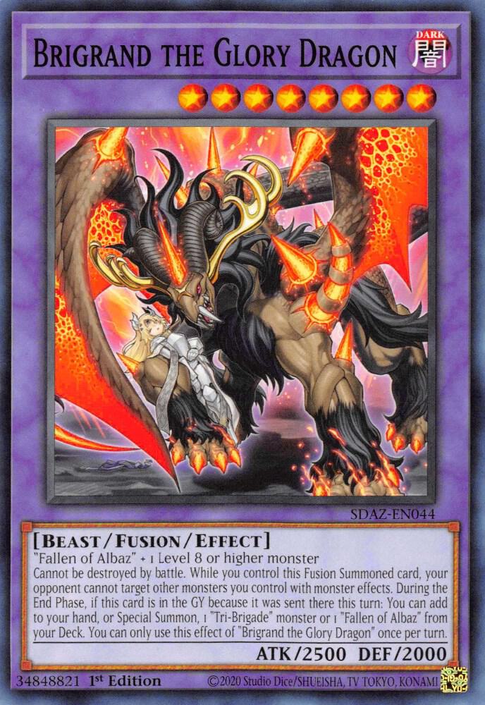 Brigrand the Glory Dragon SDAZ-EN044 (Structure Deck: Albaz Strike)  - 1st Edition