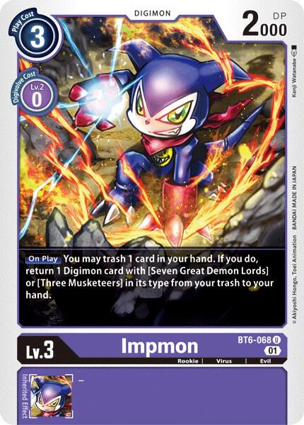 Impmon BT6-068 U (Double Diamond) 