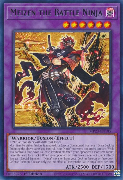 Meizen the Battle Ninja MP23-EN185 (25th Anniversary Tin: Dueling Heroes Mega Pack)  - 1st Edition