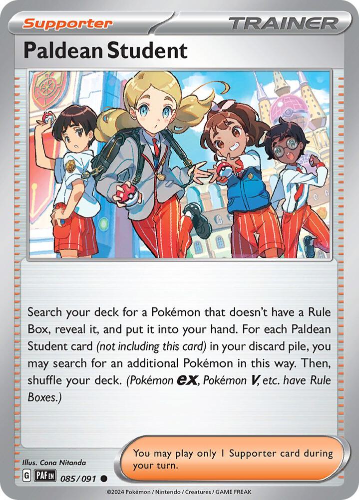 Paldean Student 085/091 (SV: Paldean Fates) 