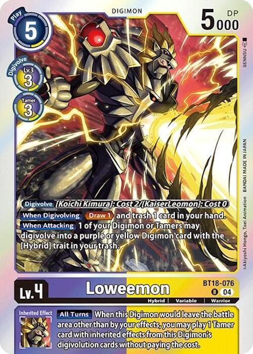 Loweemon BT18-076 R (Release Special Booster 2.0)  - Foil