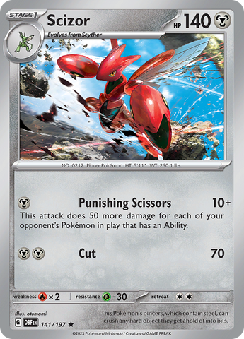 Scizor (141/197) [Scarlet & Violet: Obsidian Flames]