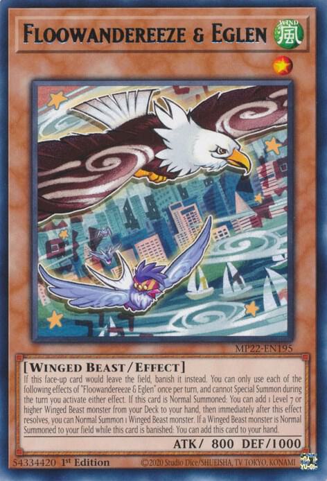 Floowandereeze and Eglen MP22-EN195 (2022 Tin of the Pharaoh's Gods)  - 1st Edition