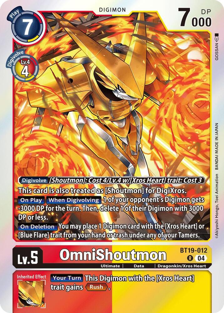 OmniShoutmon BT19-012 R (Release Special Booster 2.5)  - Foil