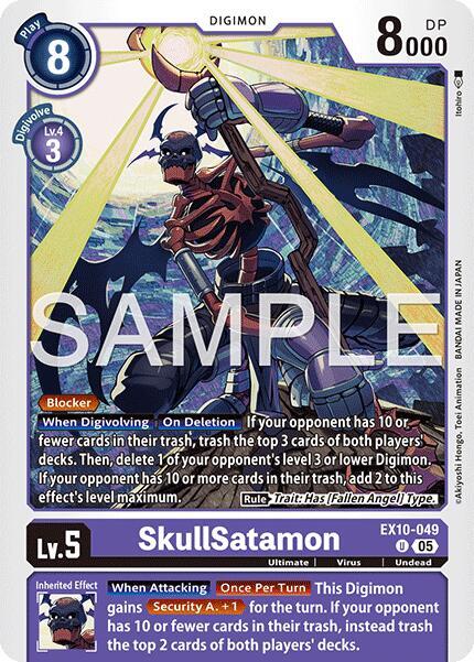 SkullSatamon EX10-049 U (Sinister Order) 