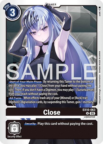 Close EX10-063 U (Sinister Order) 