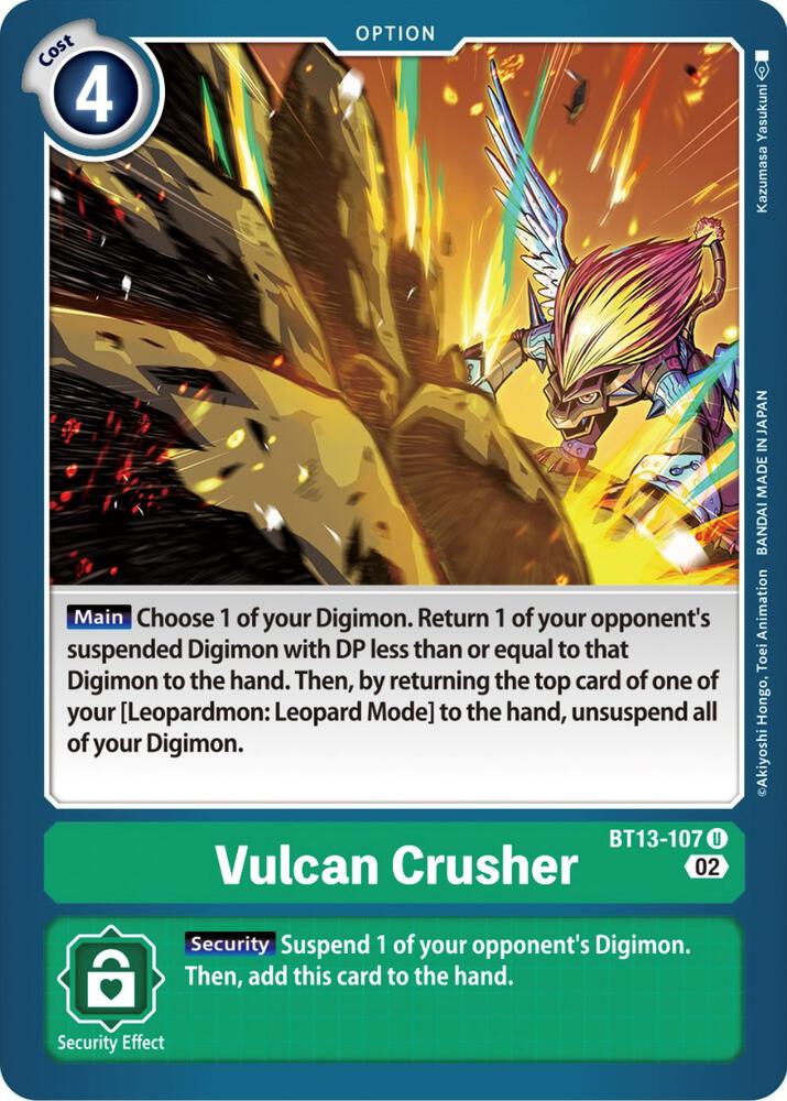 Vulcan Crusher BT13-107 U (Versus Royal Knights) 
