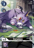 Dorumon Digimon Royal Knights Card Set BT9-058 U (X Record)  - Foil