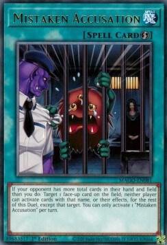 Mistaken Accusation MAGO-EN081 (Maximum Gold)  - 1st Edition