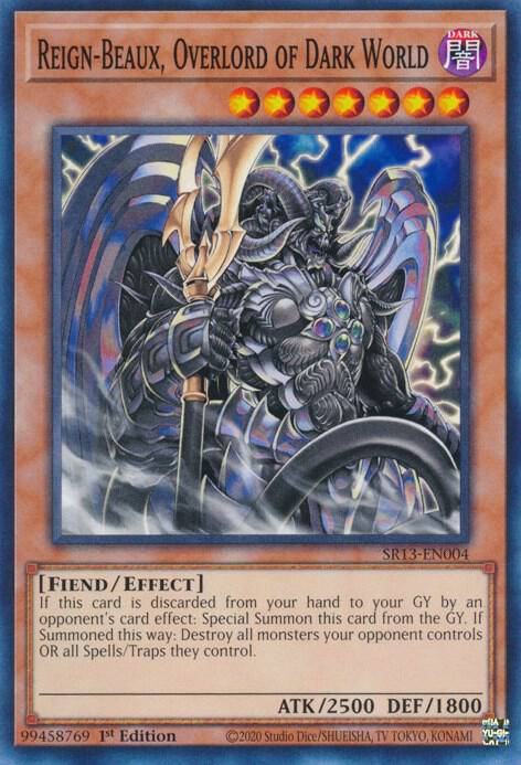 Reign Beaux Overlord of Dark World SR13-EN004 (Structure Deck: Dark World)  - 1st Edition