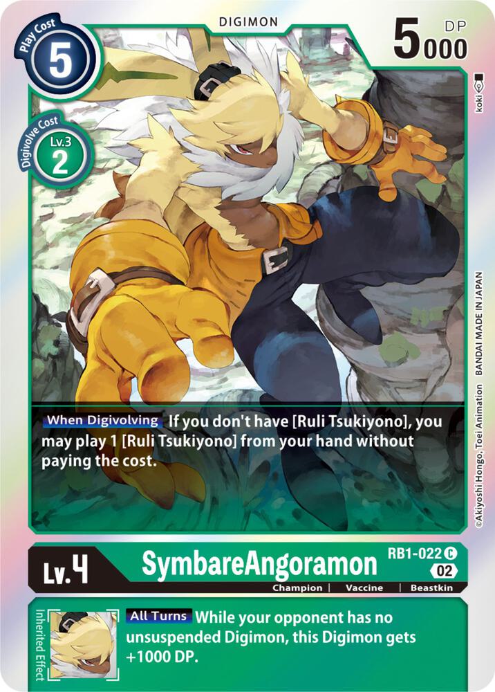 SymbareAngoramon RB1-022 C (Resurgence Booster)  - Foil