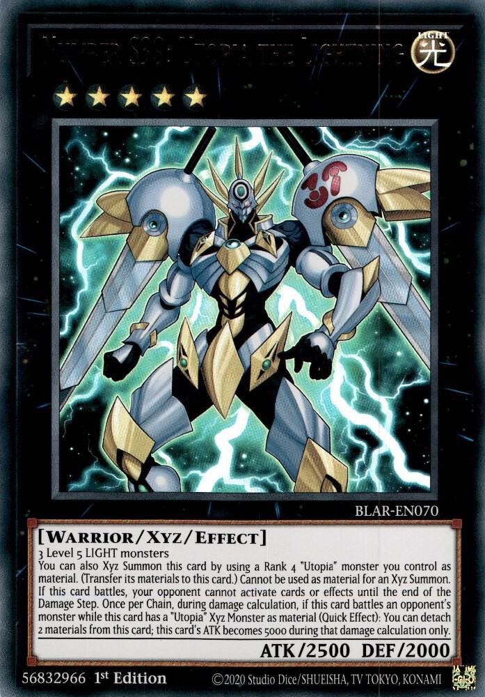 Number S39: Utopia the Lightning BLAR-EN070 (Battles of Legend: Armageddon)  - 1st Edition