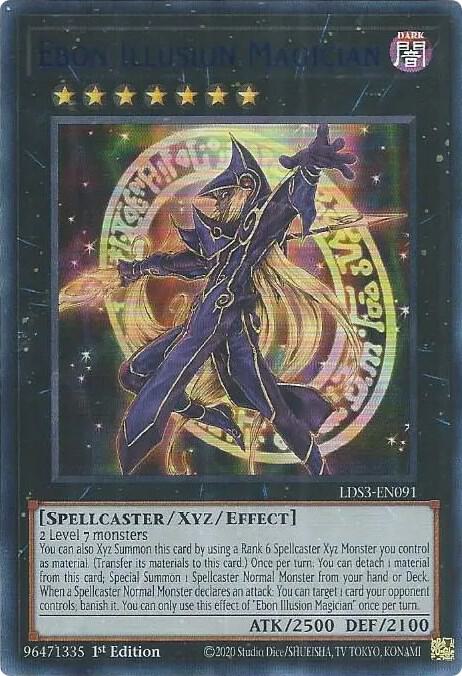 Ebon Illusion Magician Blue LDS3-EN091 (Legendary Duelists: Season 3)  - 1st Edition