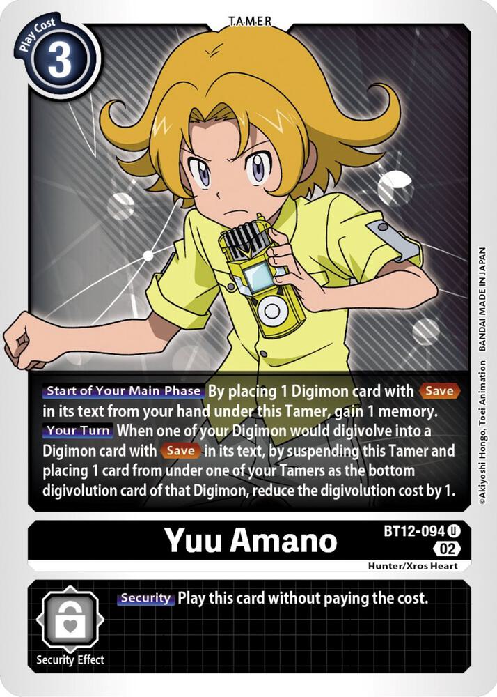 Yuu Amano BT12-094 U (Across Time) 