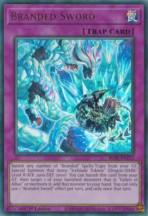 Branded Sword BLTR-EN112 (Battles of Legend: Terminal Revenge)  - 1st Edition