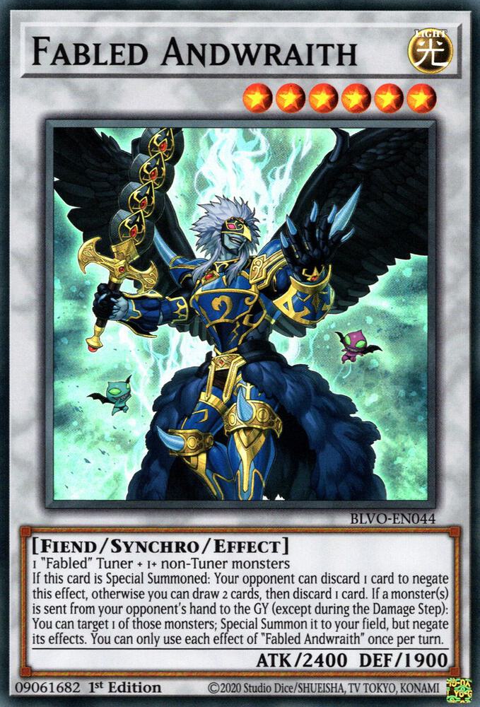 Fabled Andwraith BLVO-EN044 (Blazing Vortex)  - 1st Edition