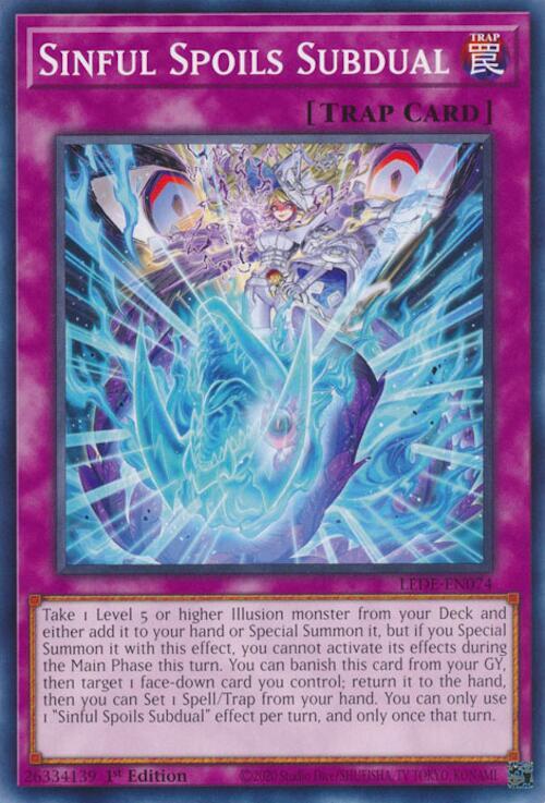 Sinful Spoils Subdual LEDE-EN074 (Legacy of Destruction)  - 1st Edition