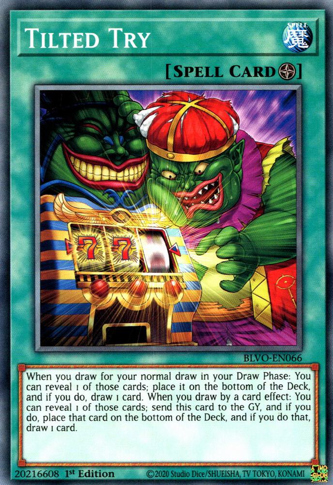 Tilted Try BLVO-EN066 (Blazing Vortex)  - 1st Edition