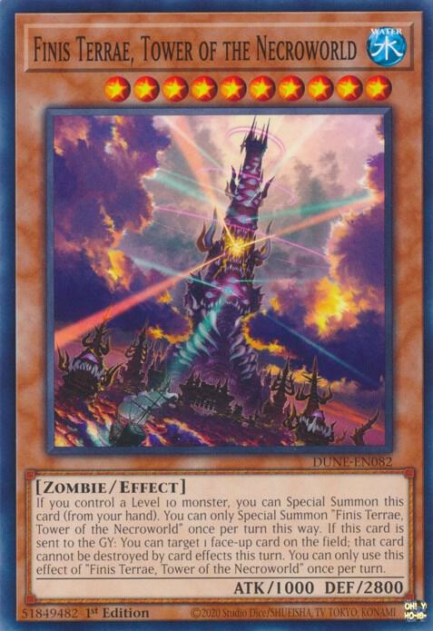 Finis Terrae, Tower of the Necroworld DUNE-EN082 (Duelist Nexus)  - 1st Edition