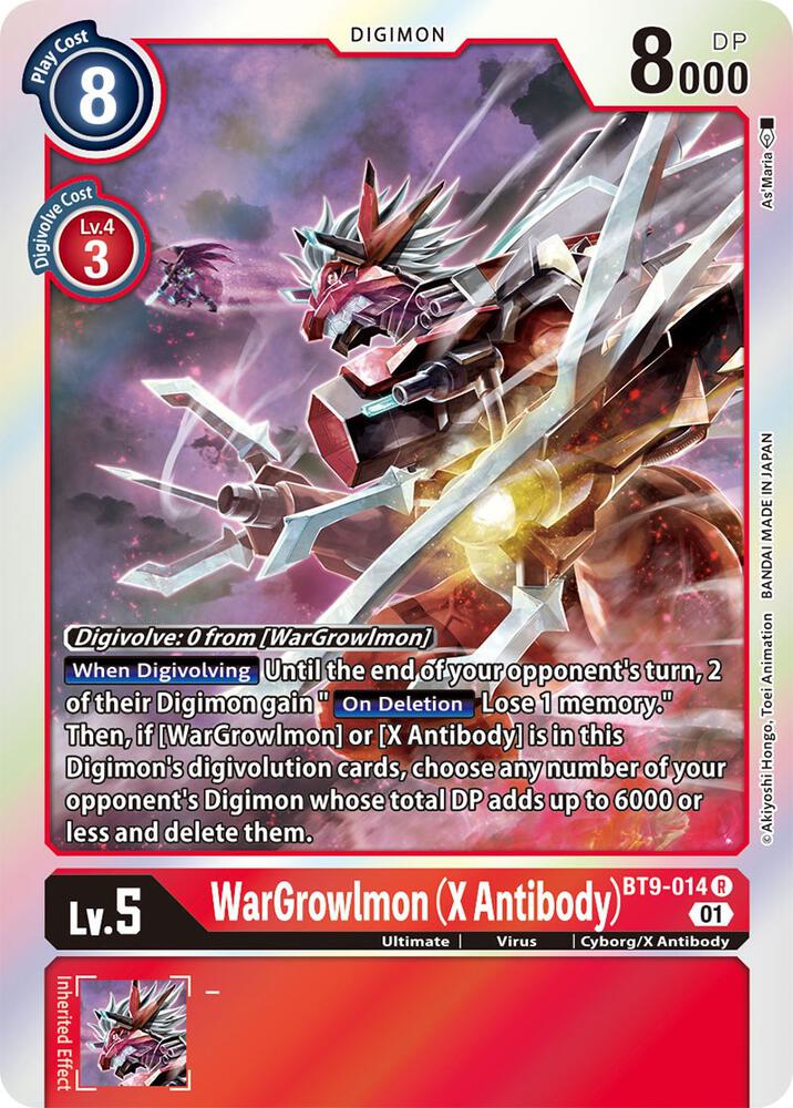 WarGrowlmon X Antibody BT9-014 R (X Record)  - Foil