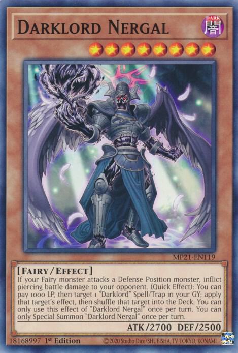 Darklord Nergal MP21-EN119 (2021 Tin of Ancient Battles)  - 1st Edition